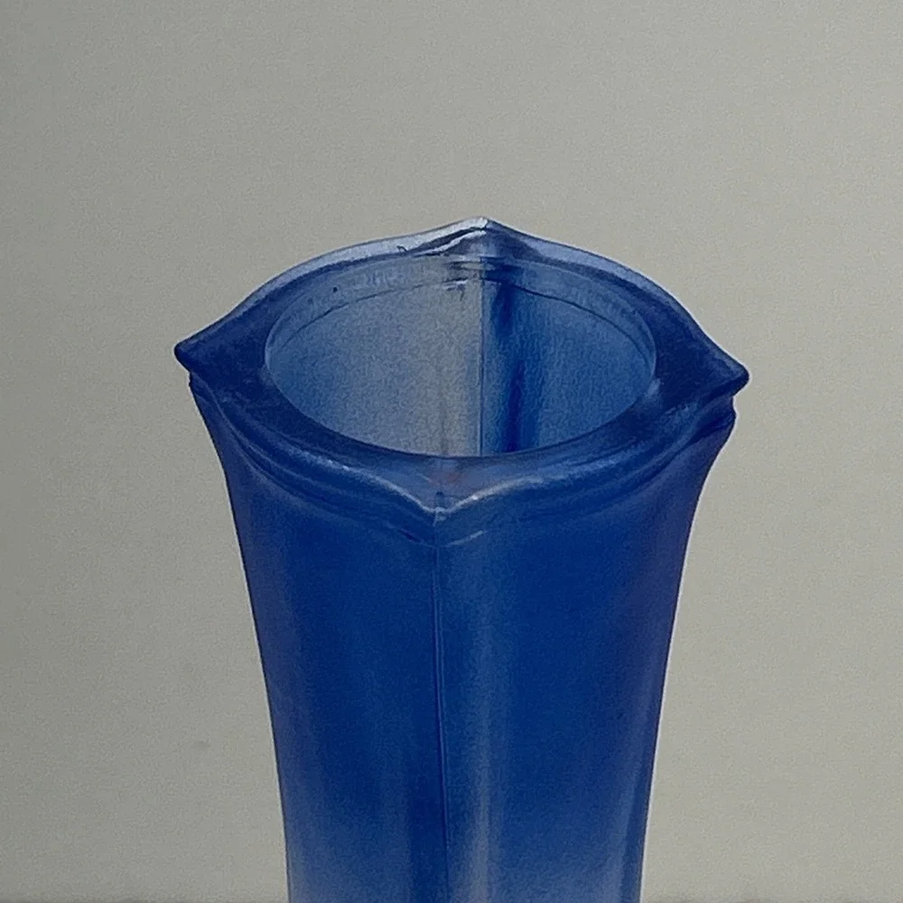 Vintage 1986 People Europa S1409 Red White Blue Frosted Vase‎ 9